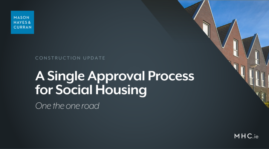 A Single Approval Process for Social Housing
