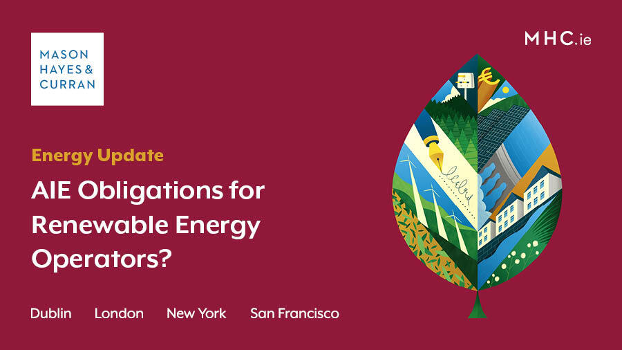 AIE Obligations for Renewable Energy Operators?