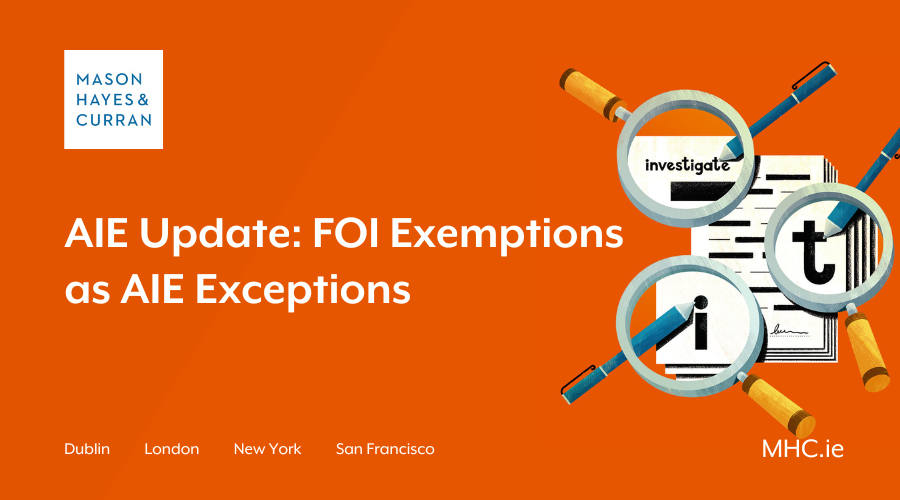 AIE Update FOI Exemptions as AIE Exceptions