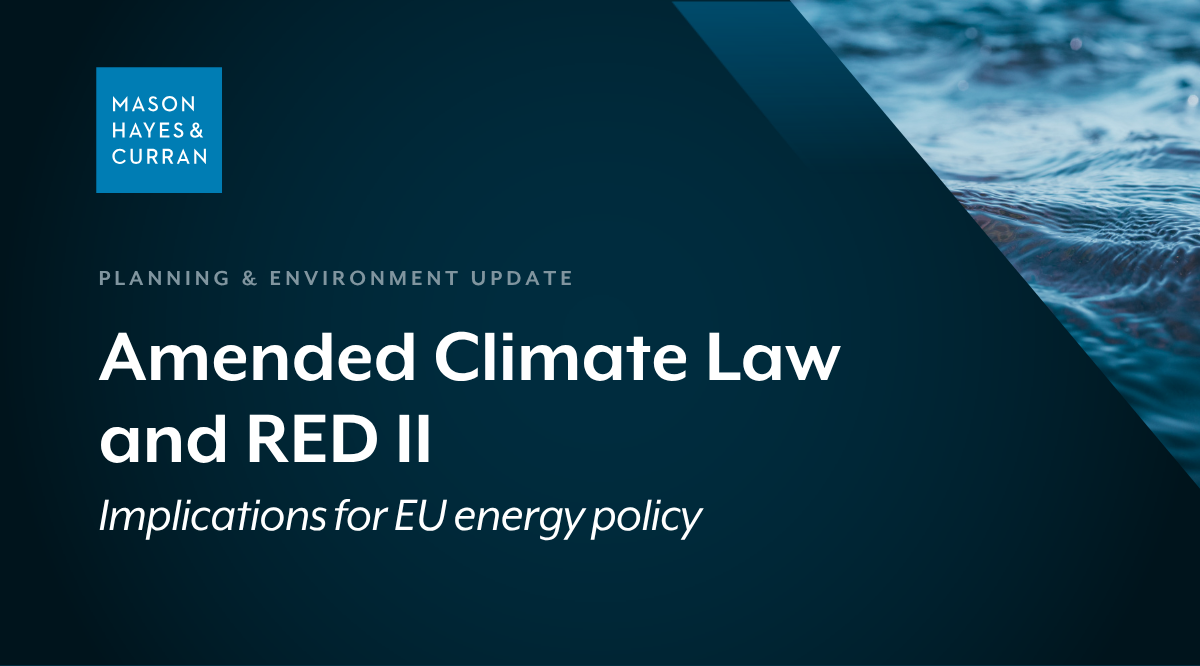 Amended Climate Law and RED II
