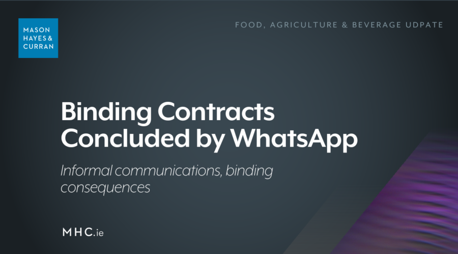 Binding Contracts Concluded by WhatsApp