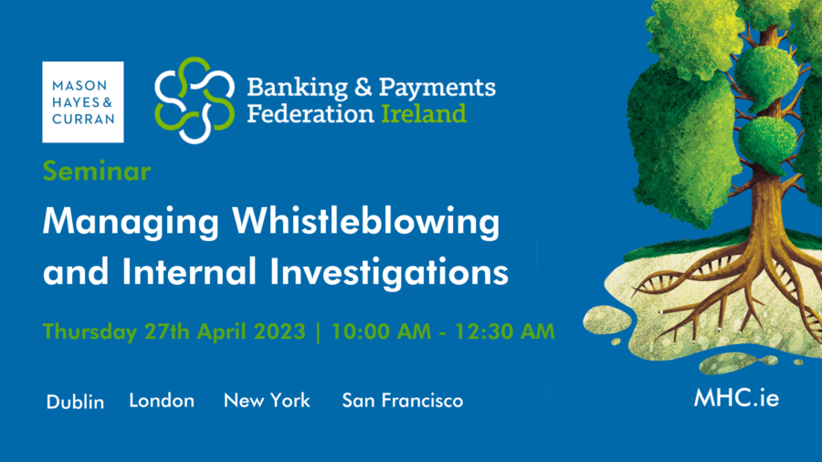 Seminar: Managing Whistleblowing and Internal Investigations