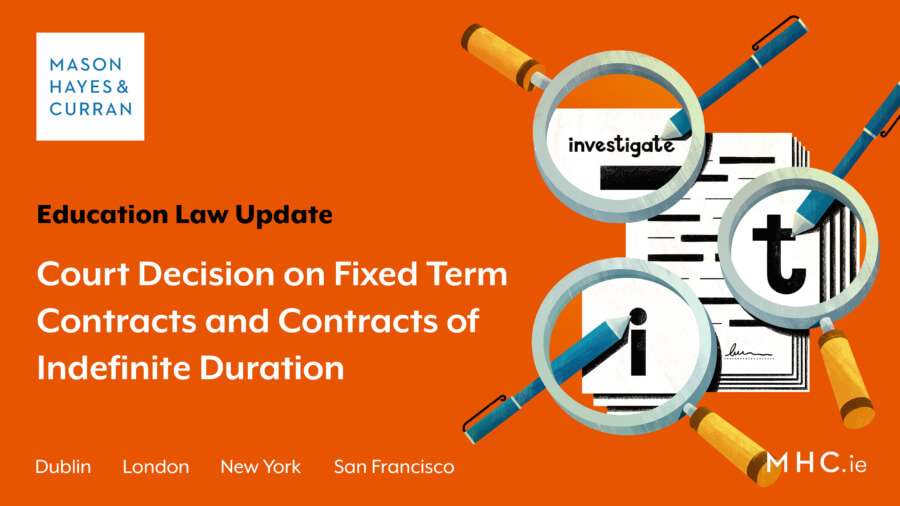 Court Decision on Fixed Term Contracts and Contracts of Indefinite Duration