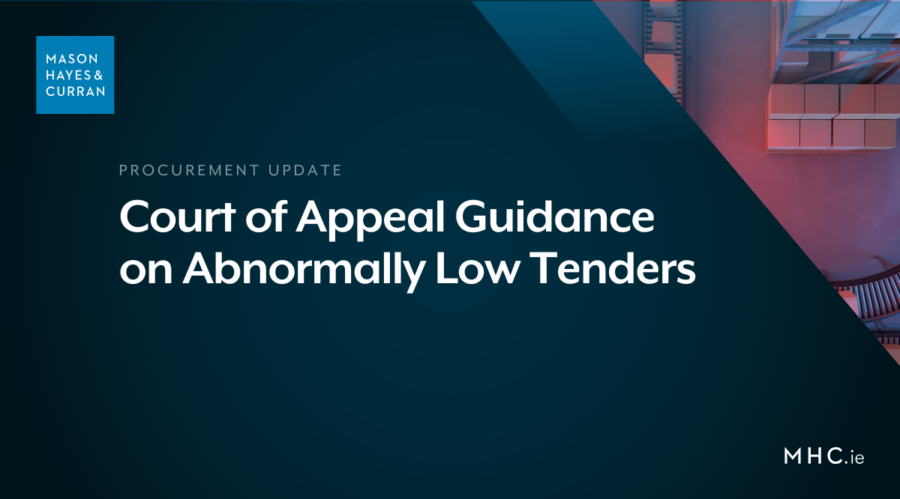 Court of Appeal Guidance on Abnormally Low Tenders