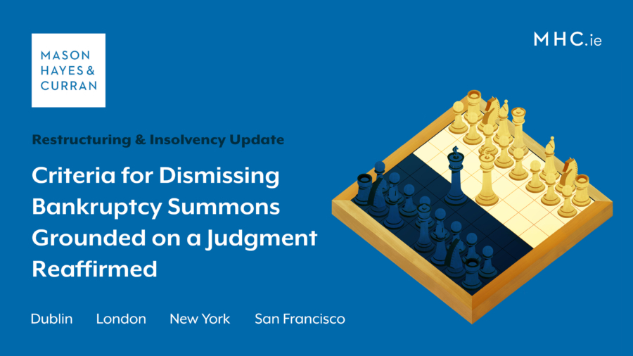 Criteria for Dismissing Bankruptcy Summons Grounded on a Judgment Reaffirmed