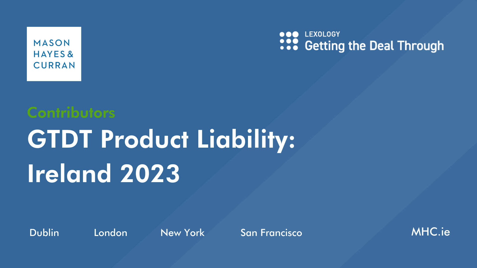 GTDT Product Liability Ireland 2023