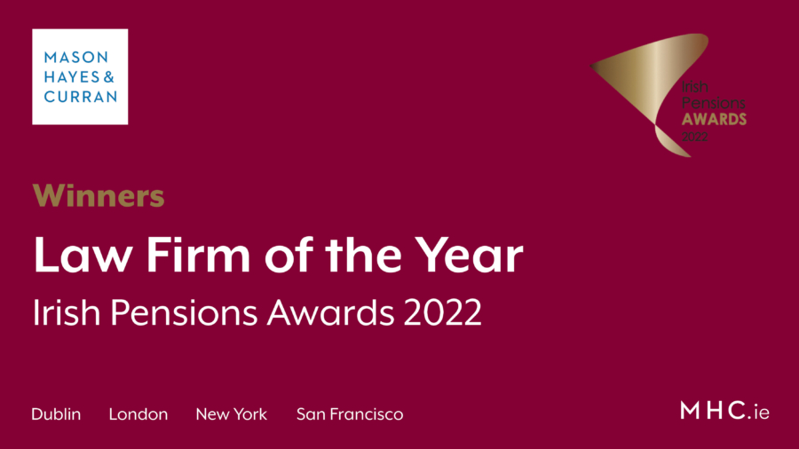 Irish Pensions Awards 2022 - Law Firm of the Year