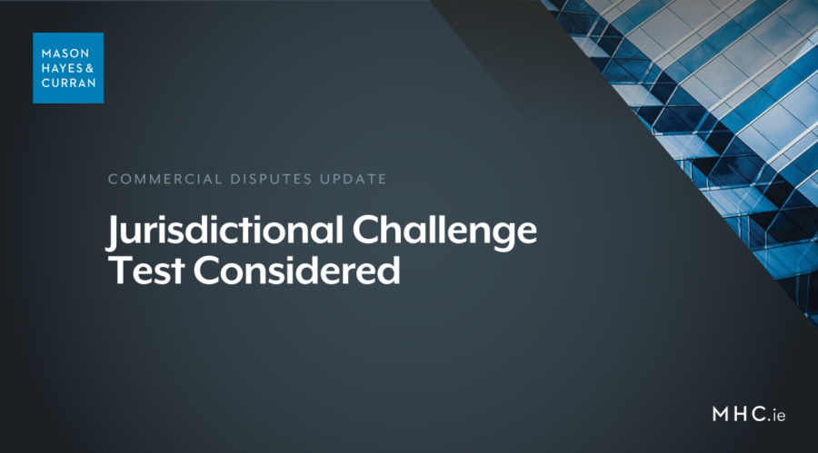 Jurisdictional Challenge Test Considered