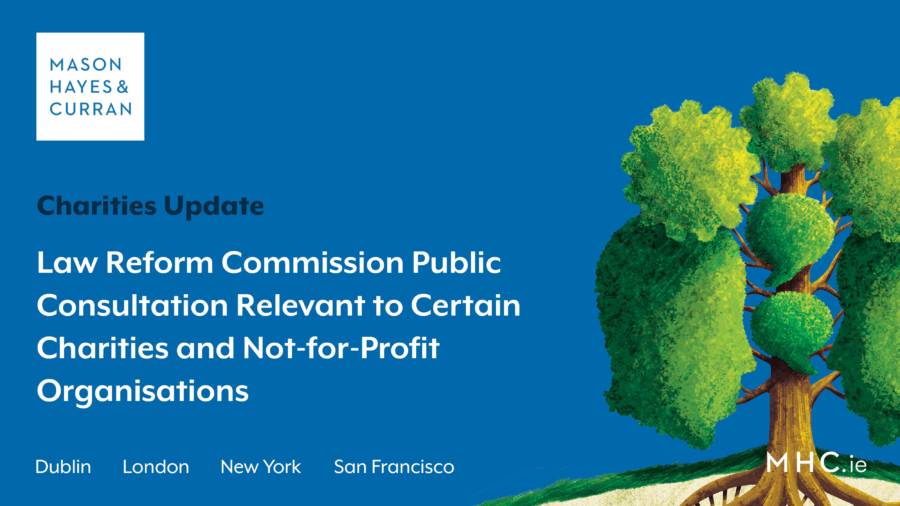 Law Reform Commission Public Consultation Relevant to Certain Charities and Not-for-Profit Organisations