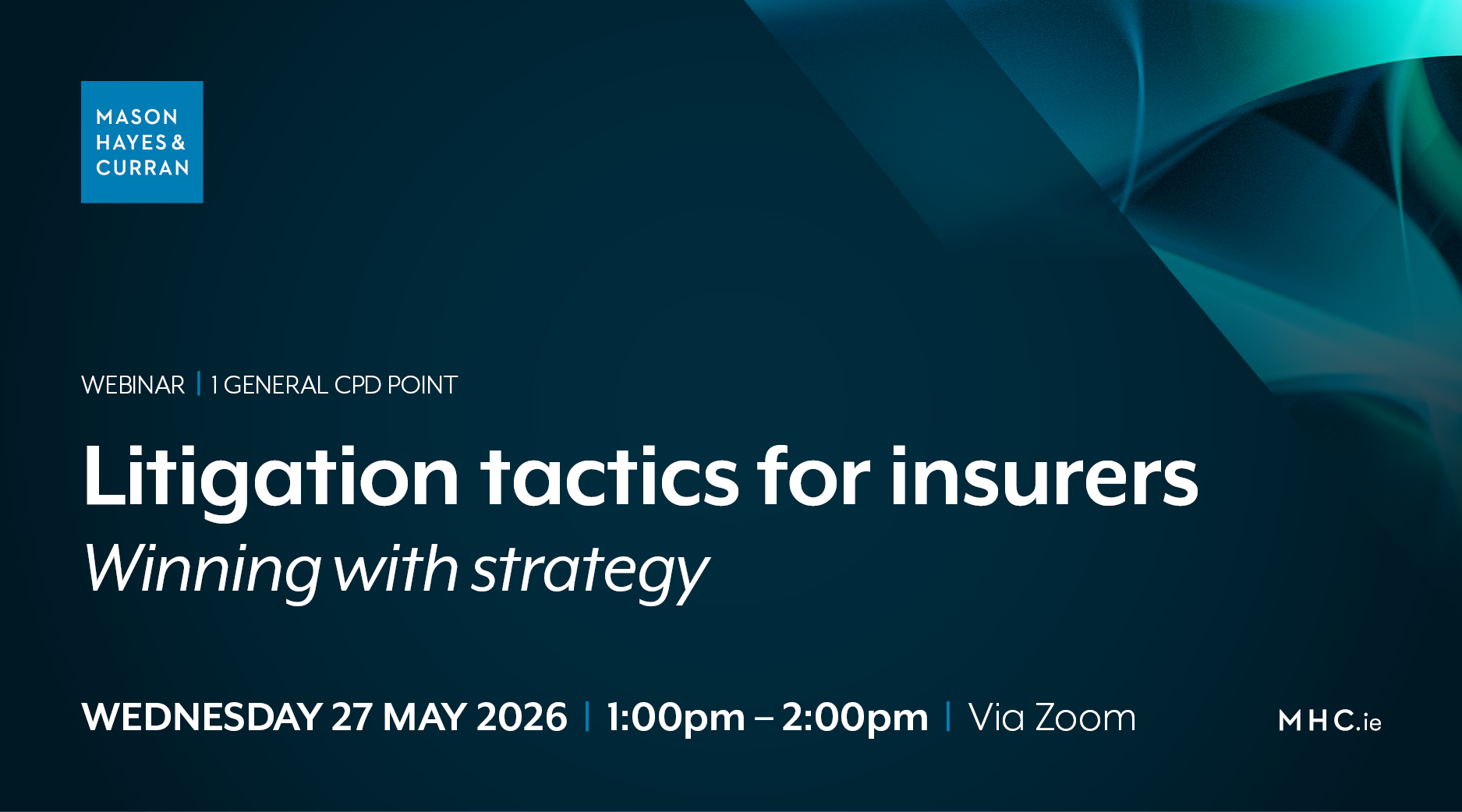 Webinar: Litigation tactics for insurers
