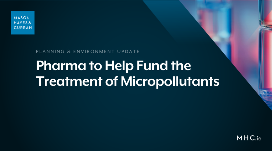 Pharma to Help Fund the Treatment of Micropollutants