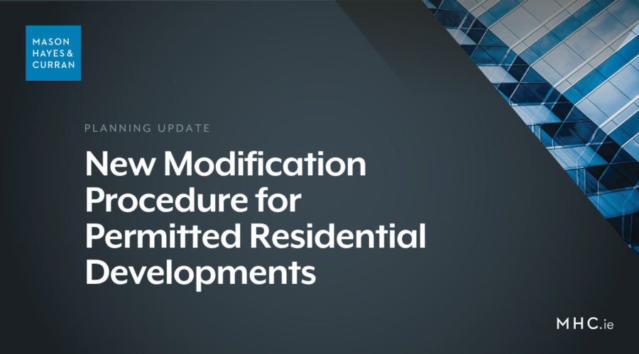 New Modification Procedure for Permitted Residential Developments