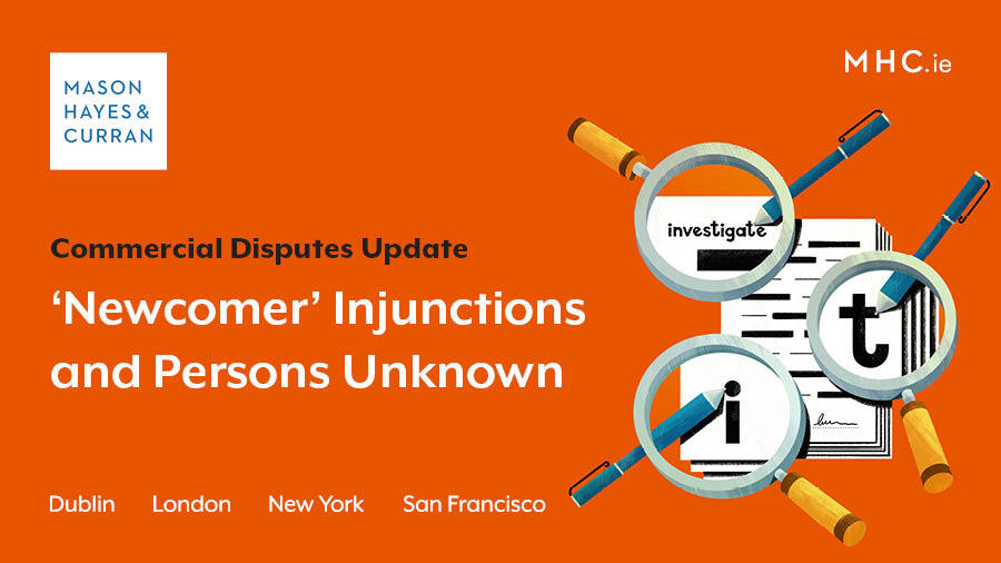 Newcomer Injunctions and Persons Unknown