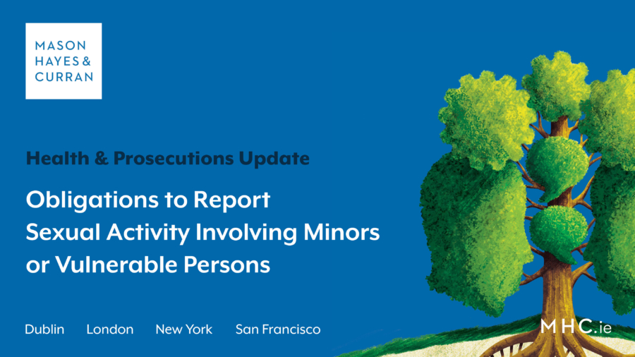 Obligations to Report Sexual Activity Involving Minors or Vulnerable Persons