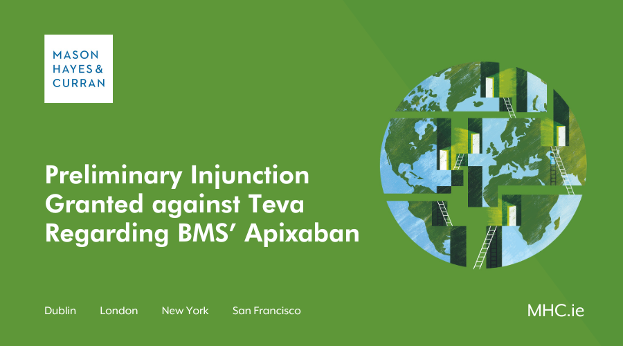 Preliminary Injunction Granted against Teva Regarding BMS’ Apixaban