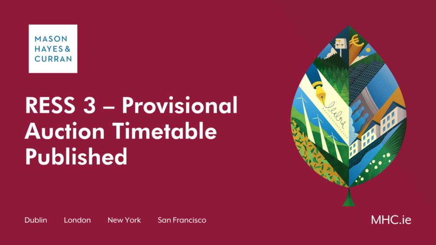 RESS 3 – Provisional Auction Timetable Published