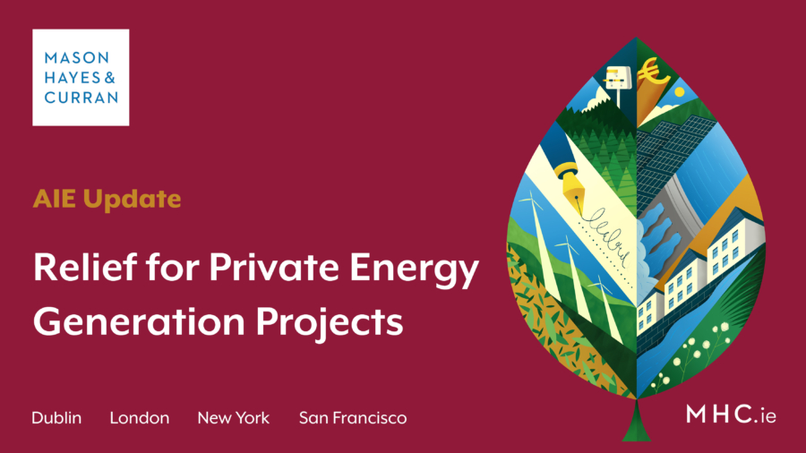 Relief for Private Energy Generation Projects
