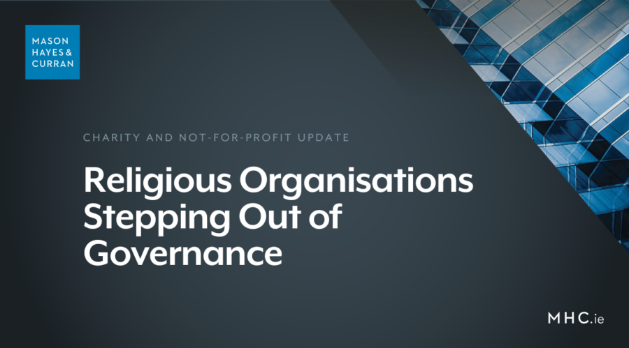 Religious Organisations Stepping Out of Governance