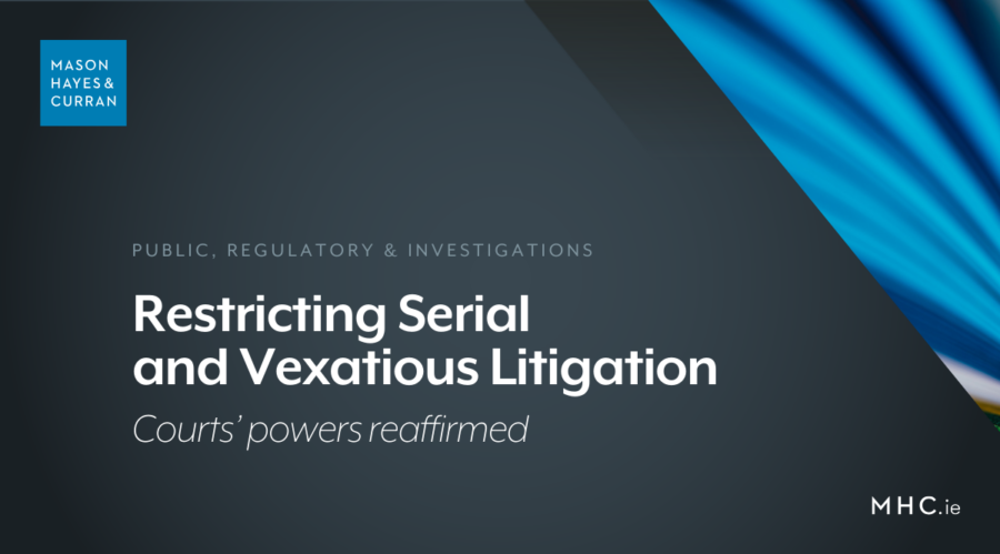 Restricting Serial and Vexatious Litigation
