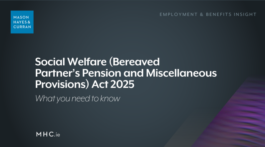 Social Welfare (Bereaved Partner’s Pension and Miscellaneous Provisions) Act 2025