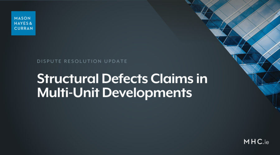 Structural Defects Claims in Multi-Unit Developments