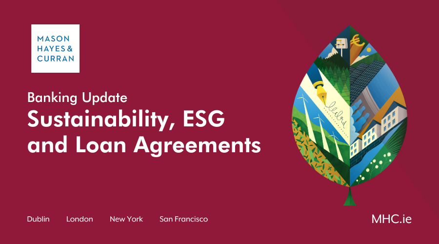 Sustainability, ESG and Loan Agreements