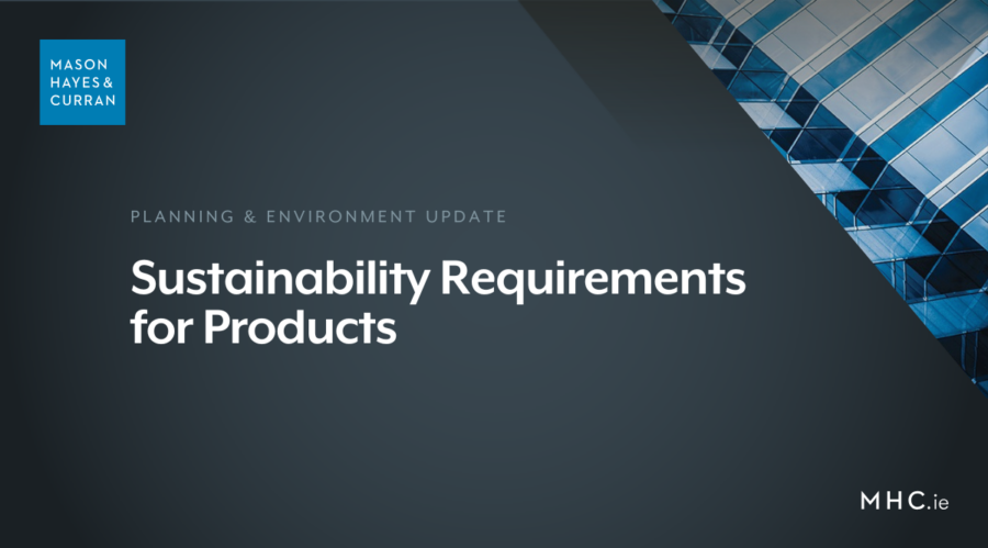 Sustainability Requirements for Products