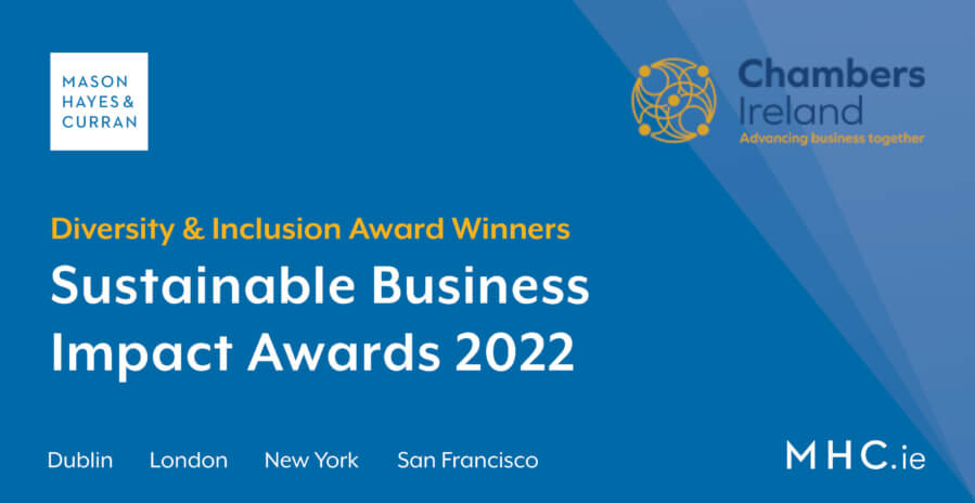 Chambers Ireland - Sustainable Business Impact Awards 2022