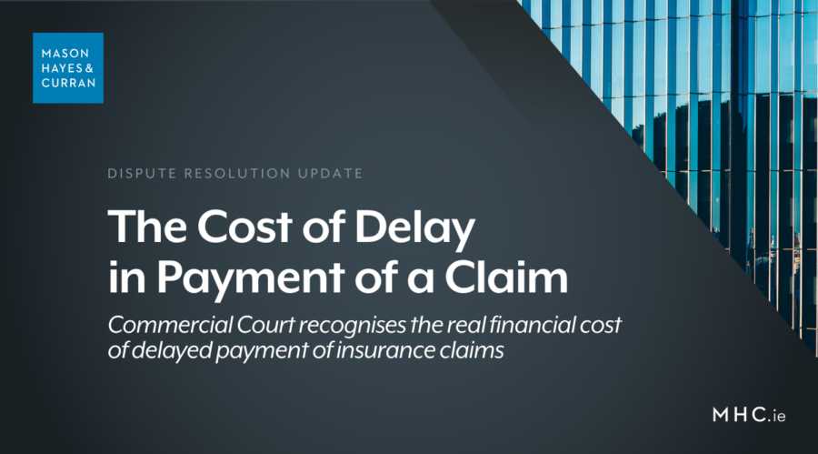 The Cost of Delay in Payment of a Claim