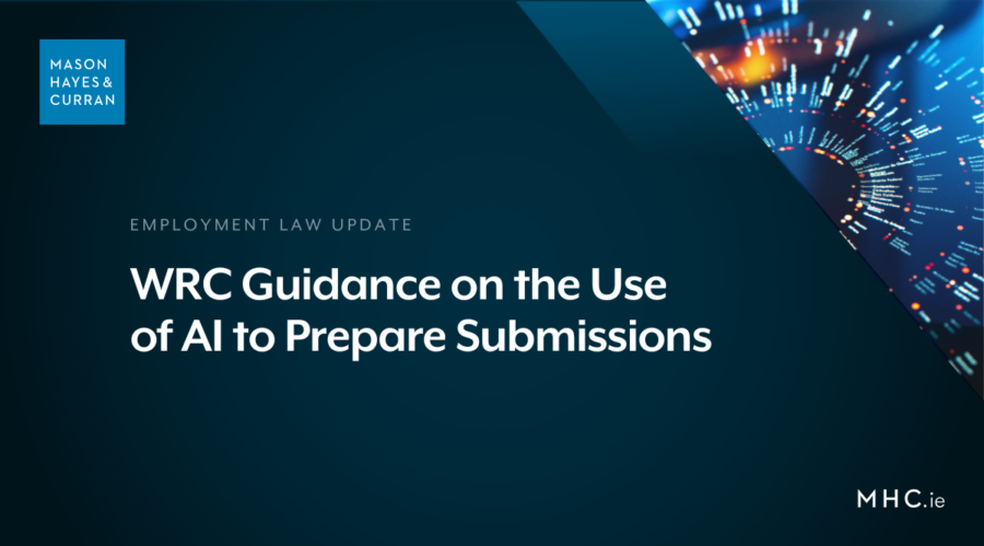 WRC Guidance on the Use of AI to Prepare Submissions