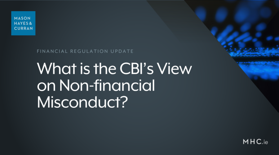 What is the CBI’s View on Non-financial Misconduct?
