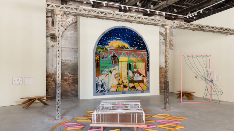Isabel Nolan, Dreamshook, 2026. Installation view at the Pavilion of Ireland at the 61st International Art Exhibition, La Biennale di Venezia, 2026. Photo: Mark Blower. Courtesy of the artist and Kerlin Gallery, Dublin.